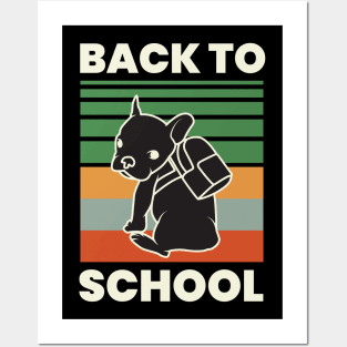 Vintage Cute Pug Back To School Posters and Art